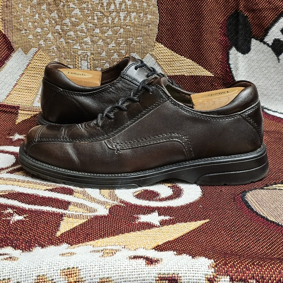 GBX Agent Mens 9 M Oxford Comfort Shoes Brown Low Top Lace Up Square Toe Leather main image 7